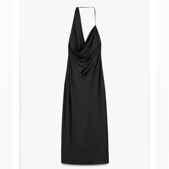 Zara Asymmetric Satin Dress - Picture 7 of 8